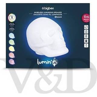 👉 Bluetooth speaker One Size no color Draadloze met verlichting - doodshoofd 3499550368543