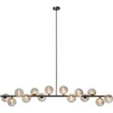 👉 Hanglamp zwart transparant metaal wandschakelaar active Kare Scala Balls Black 155cm 4025621525110