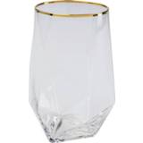 👉 Waterglas goud glas active Kare Diamond Gold Rim 4025621522140