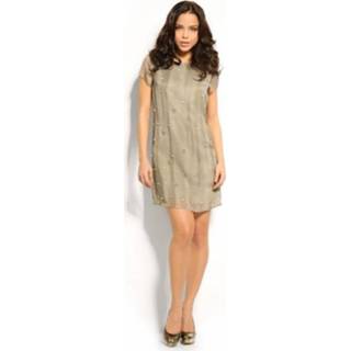 RASHIDA DRESS GR - Guess - Jurken - Groen Groen polyester vrouwen handwas RASHIDA DRESS GR - Guess Jurken