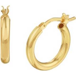 👉 Oorring geelgoud zilver One Size goudkleurig TFT Oorringen Ronde Buis Op Glanzend 8718834036363