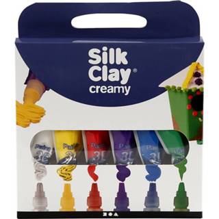 👉 Spuitzak One Size meerkleurig 6x Silk Clay creamy klei in 35 ml gekleurd - Vloerbare 8720147916577