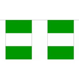 👉 Vlaggenlijn One Size meerkleurig Luxe Nigeria 9 m 8718758343639