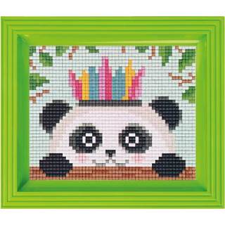 👉 GeenKleur Pixelhobby Classic Panda Indiaan 10x12 cm 8718468313670