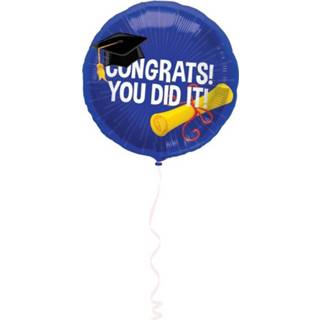 👉 Folie ballon active Feestartikelen geslaagd ballonnen cadeau 45 cm voor helium