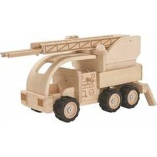👉 Plan Toys houten brandweerwagen - speciale editie