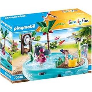 👉 Zwembad kunststof stuks gesloten doos waterspellen Playmobil Leuk met watersplash 70610 4008789706102