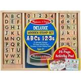 👉 Stempelset houten stuks stempels Melissa & Doug Deluxe - ABC 123 772401180