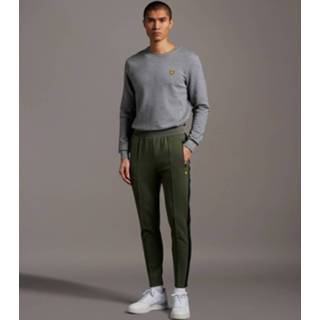 👉 Sportbroek l mannen groen Lyle and Scott Side Tape Trackies heren