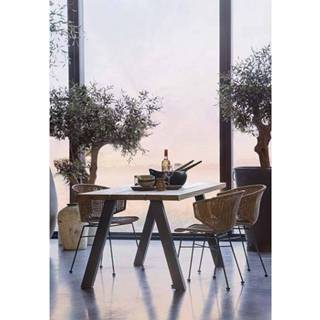 👉 Eettafel metaal active WOOOD Tablo outdoor naturel met A-poot 8714713135998