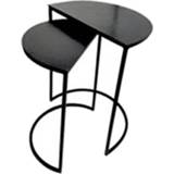 👉 Bijzettafel zwart aluminium active Bolder set van 2 7423552686622