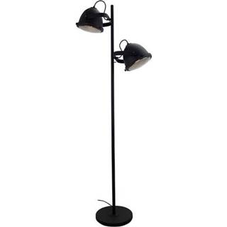 👉 Vloerlamp zwart active Nero 2 lichts 8715169008379