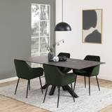 👉 Eettafel zwart active Eetkamertafel Heaven 200x100x75cm Scandic House 5713941122575