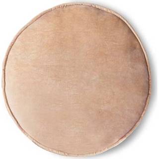👉 Active Kussen velvet rond peach 8718921036429