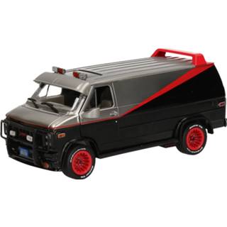 👉 Modelauto zwart active GMC Vandura 1983 The A Team schaal 1:24/19 x 8 cm