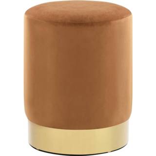 👉 Kruk fluweel bruin en goudkleurig