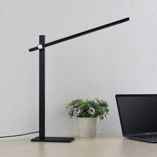 👉 Tafellamp mat zwart metaal warmwit a+ Lucande Wasko LED