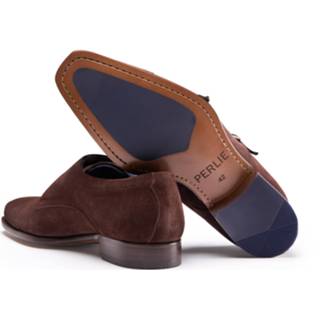 👉 Gespschoen bruin herenschoenen male suede leder leer PERLIE Comfortabele Gespschoenen