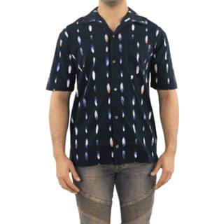 👉 Hawaii shirt l overhemden male zwart Marcelo Burlon Allover feathers 8058841344625 8058841344632 8058841344649