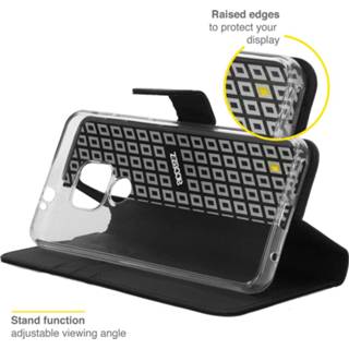 👉 Portemonnee zwart kunstleder unisex Accezz Wallet Softcase Booktype voor de Motorola Moto E7 Plus / G9 Play - 8719295513011