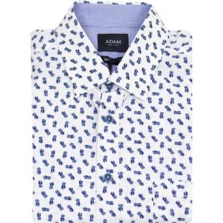 Overhemd l overhemden male blauw Adam est 1916 korte mouwen ananas print 8720008129375 8720008129368 8720008129382