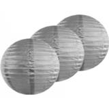 👉 Lampion zilver Set van 8x stuks luxe party bol lampionnen 35 cm