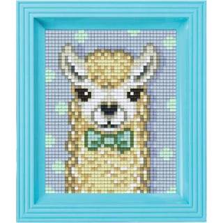 👉 Witte GeenKleur Pixelhobby Classic Lama 10x12 cm 8718468314417