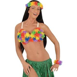 👉 BH One Size meerkleurig vrouwen Hawaii met gekleurde bloemen - Beha/top bloemetjes voor dames 8718758125235