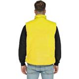 👉 Basic bodywarmer geel voor heren - winddichte mouwloze sport vesten