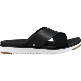 👉 Sandaal zwart leer vrouwen UGG Australia Kari slide sandals black