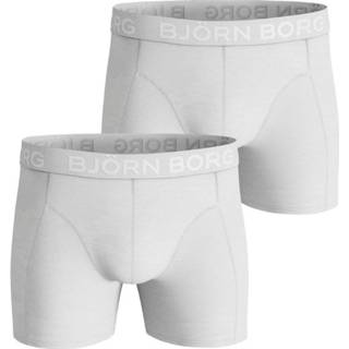 👉 Boxershort wit elastaan m male Bjorn Borg 2-pack boxershorts Sammy Solids - 7321465195753