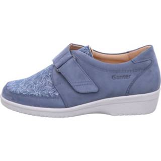 👉 Lage schoenen leer blauw Ganter 9009857618988