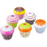 👉 Cupcake hout One Size meerkleurig New Classic Toys assortiment junior 13,5 cm 7-delig 8718446106270