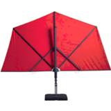 👉 Zweefparasol rood Vrijhangende Sunwave 270cm (red) 8713229072131