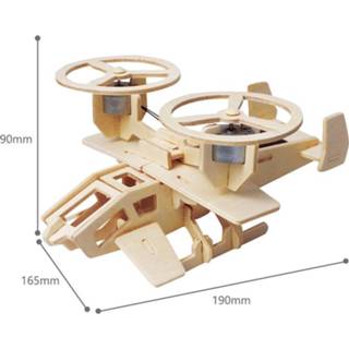 👉 Hout One Size GeenKleur Robotime 3D-modelbouw Samson P350 19 x 16,5 cm 30-delig 8718274548990