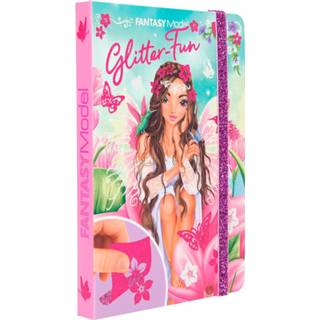 👉 Kleurboek papier One Size meerkleurig meisjes Fantasy Model Glitter-Fun 19,5 cm 4010070570569