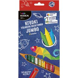 👉 Kleurpotlood multikleur Kidea Kleurpotloden Met Extra Sterke Punt Driekantig 12 Stuks 5901130052950