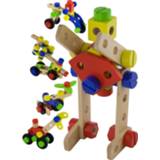 👉 Multicolor hout One Size meerkleurig Viga Toys constructiebouwset 48-delig 6934510503833