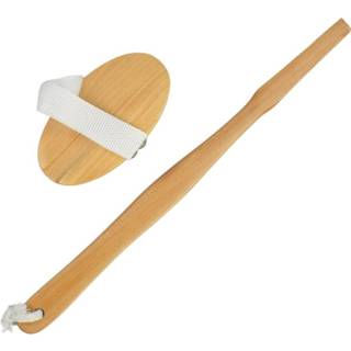 👉 Handvat hout One Size bruin Orange85 Badborstel met - 43 cm Wellness Verzorging 8720289416720