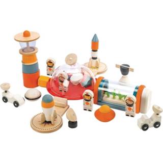 👉 Hout One Size meerkleurig Tender Toys ruimtestation speelset mars junior 16-delig 191856083122