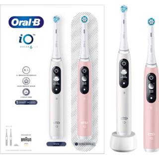 👉 Elektrische tandenborstel active 3x Oral-B iO Series 6 Duo White&Pink 2 stuks 4210201378150