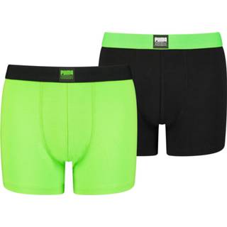 👉 Boxershort donkergroen jongens Puma Boys Boxershorts Placed Logo Green Combo 2-Pack