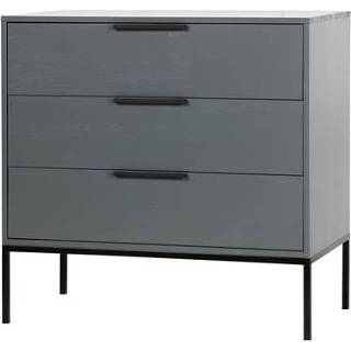 👉 Ladekast grijs steel hout dustrieel zwart Woood Adam - Grey 8714713094080