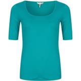 👉 Shirt teal blauw s vrouwen Esqualo T-shirt f20.30515 blue 1000000562262