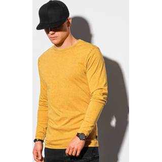 👉 Longsleeve katoen l male geel mannen Ombre Heren mosterd l131-v1 7435852264226