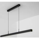 👉 Hang armatuur One Size GeenKleur zwart wit LED Linear Hangarmatuur, 48W, 120cm, Mat Zwart, Warm 8720211270369