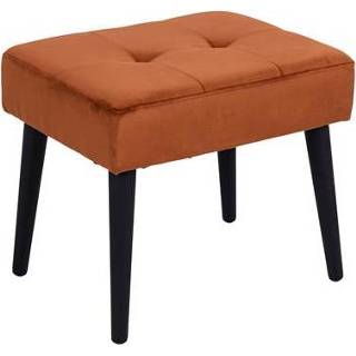 Eetkamerbank polyester modern klassiek oranje MOOS Iza - Copper 5713941171627