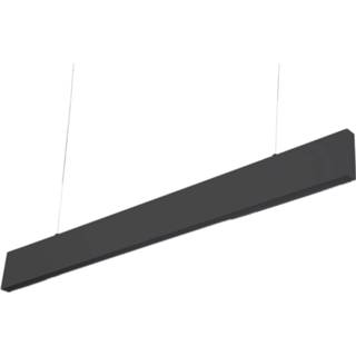 👉 Zwart wit active LED Linear Hangarmatuur, 20W, 90cm, Mat Zwart, Warm 8720211270376