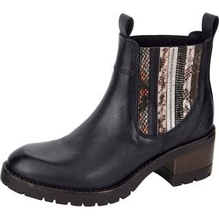 👉 Zwart glad leer multicolor vrouwen Studio W Merkkwaliteit Chelsea boot 4055707143211