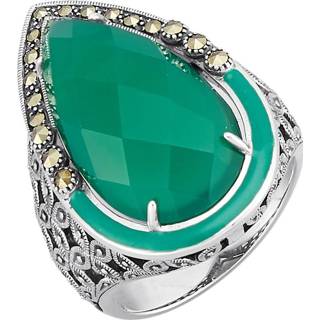 👉 Damesring groen zilver vrouwen aantrekkelijk design Esse 4260724285404 4260724287446